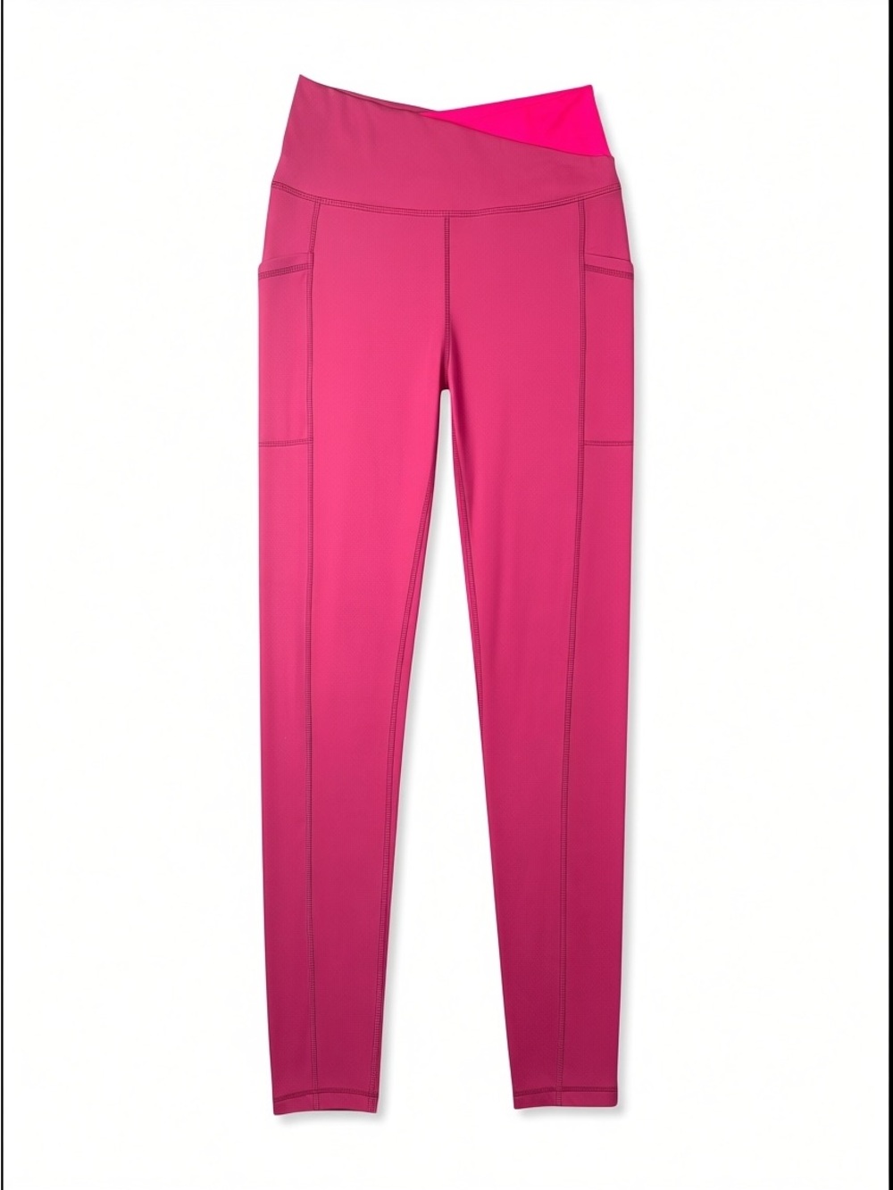 Evrli Pink Colorblock Sports Bra Leggings Matching Workout Set Size Small - Picture 6 of 10